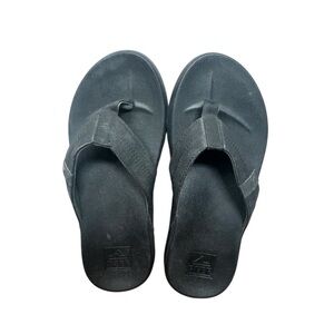 Reef Black Cushion Phantom Sandals Thong Size 8